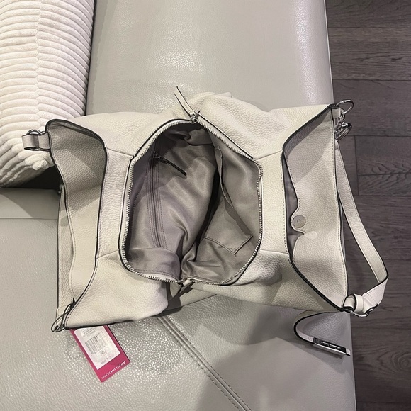 Vince Camuto Gray Hobo Bag with Silver Hardware - Picture 6 of 7